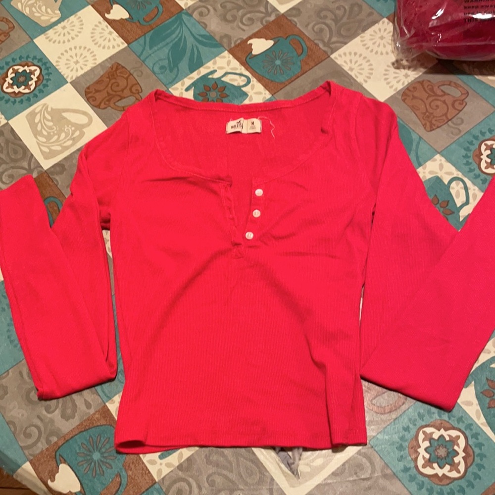 Holister Long sleeve crop top